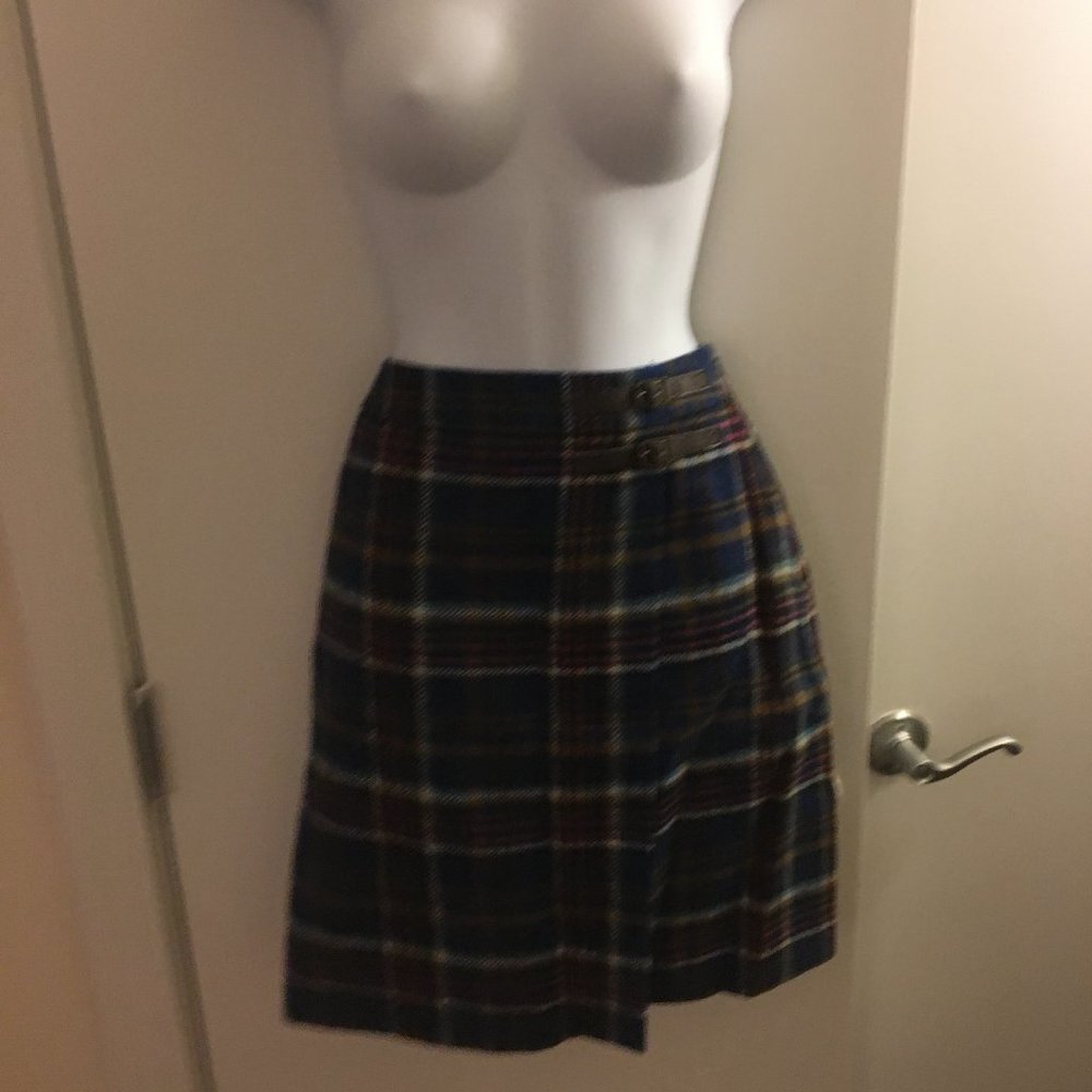 Wool A-Line Skirt